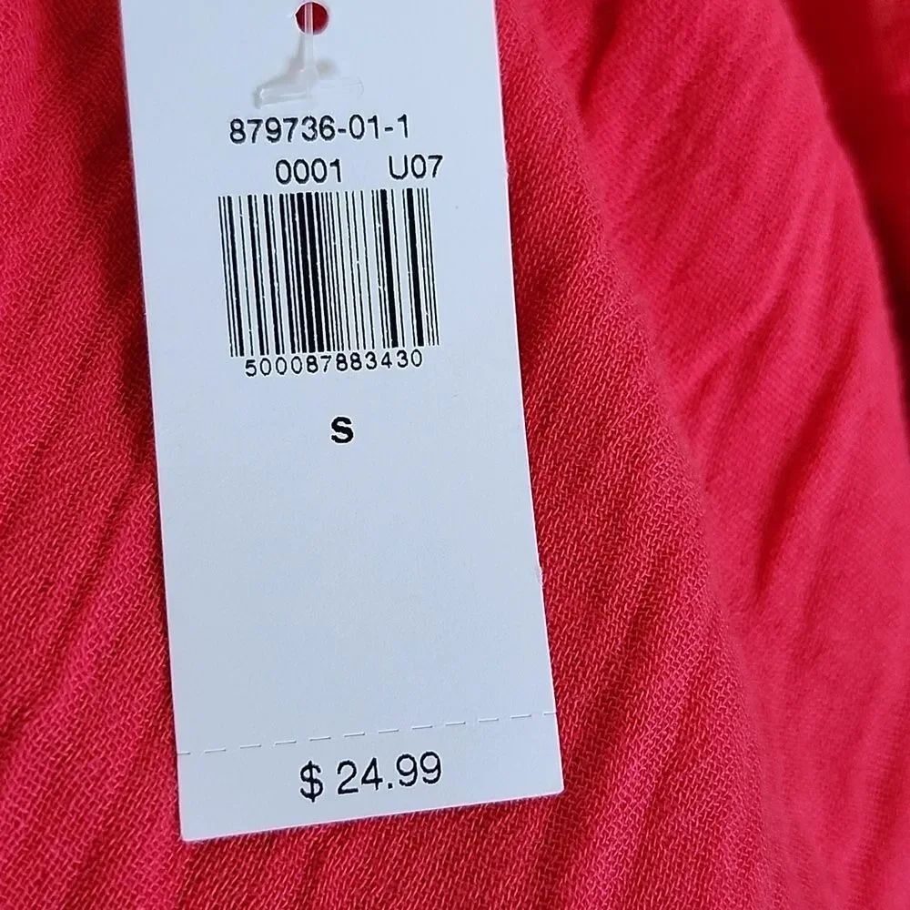 Old Navy NWT Cosmic Rouge Tie Strap Swing Tank Top, Small - Picture 9 of 13